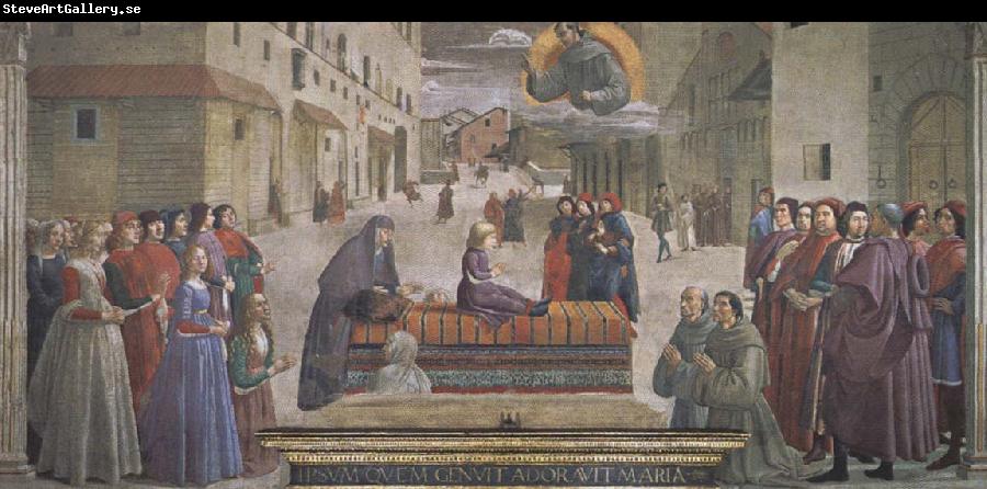 Domenico Ghirlandaio Saint Francis Restoring a Child to Life